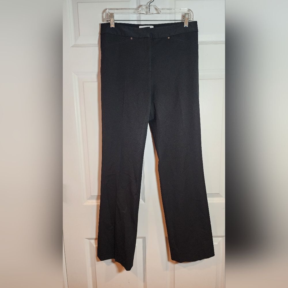 Elliott Lauren Black Straight Leg Dress Slacks Pants